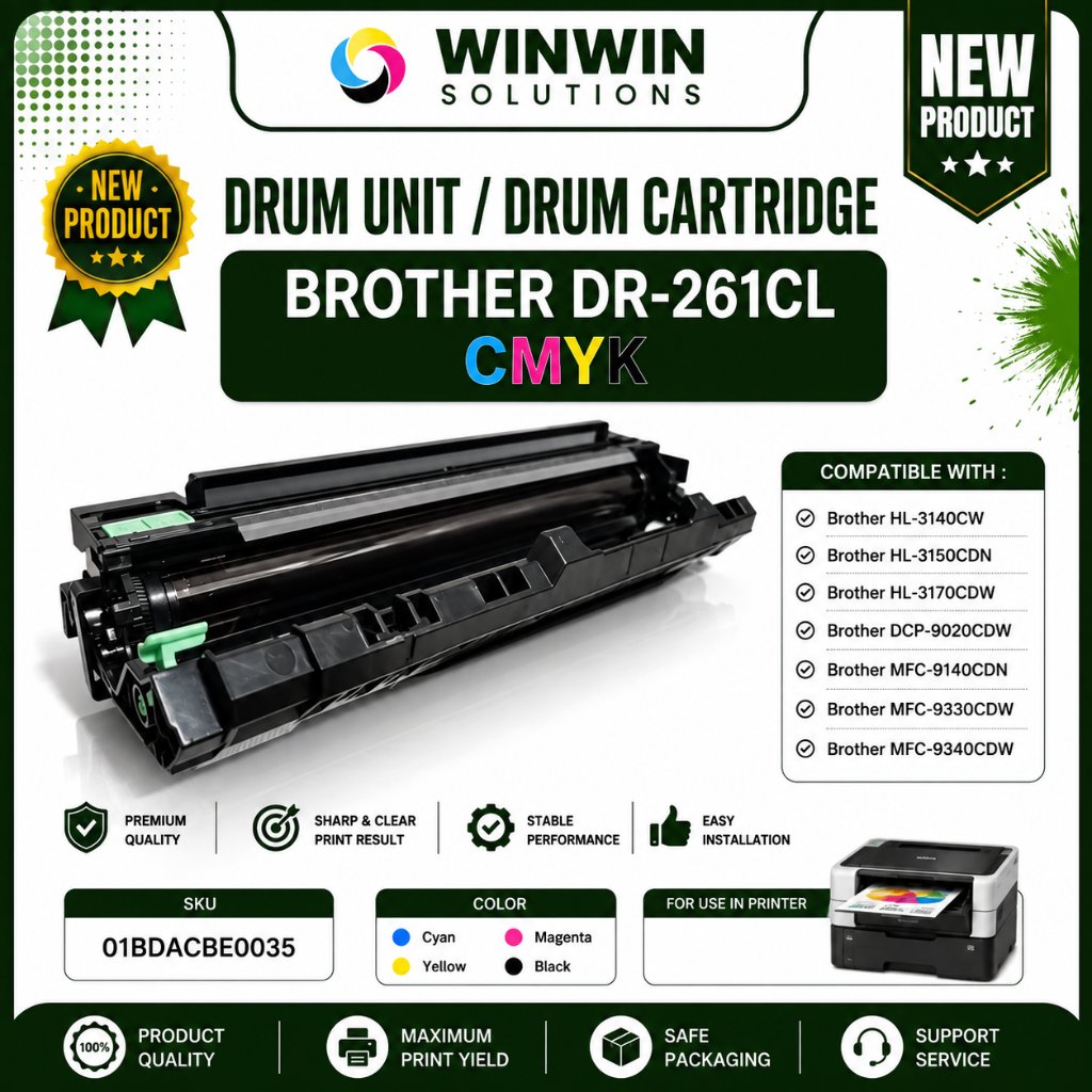Drum Unit Imaging DR261 DR-261 TN261 TN241 HL3150 MFC9330 MFC9140 HL-3150CDN HL-3170CDW MFC-9140CDN 