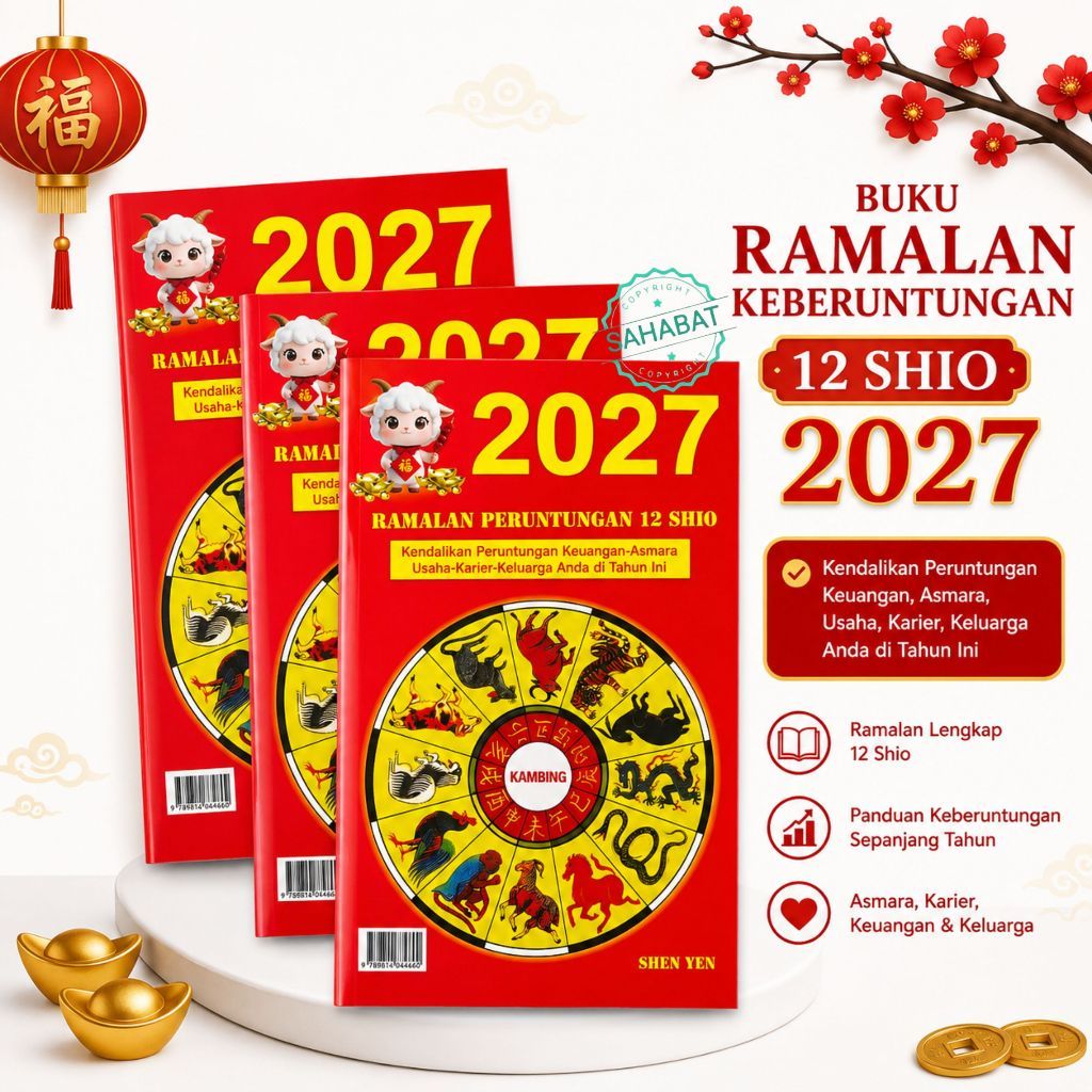 BUKU RAMALAN KEBERUNTUNGAN TONGSHU 2027/BUKU RAMALAN 12 SHIO/BUKU RAMALAN CINA 2027
