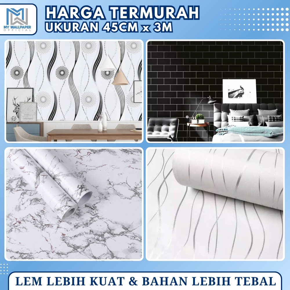 Wallpaper Stiker Dinding Wallpaper Dekorasi Dinding Wallpaper Stiker Hitam Wallstiker Minimalis