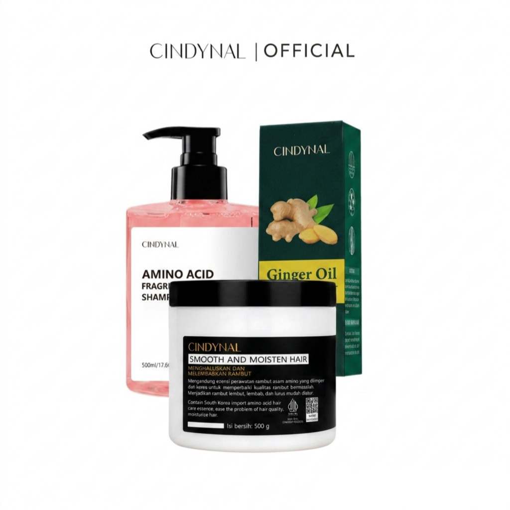 Cindynal SMOOTH Paket Pelurus Rambut Korea Tanpa Catok Cindynal 500gr