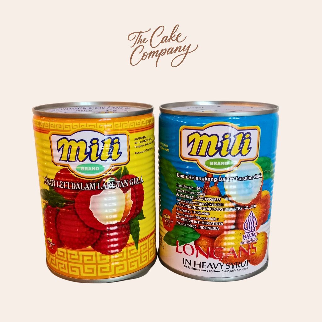 Mili Longan Mili Lychee/Buah Kaleng Mili 565gr
