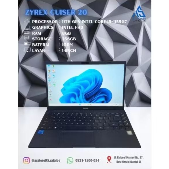 ZYREX CRUISER 20 RAM 8GB SSD 256GB