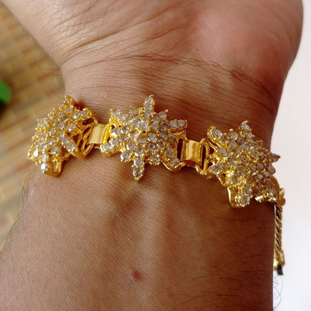 Gelang Bunga Matahari Lapis Emas Goldplated Sepuhan