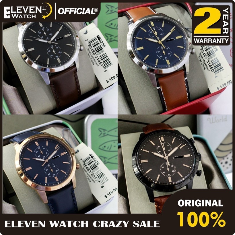 [Promo] Jam Tangan Pria 5338 5437 5436 5279 5280 5396 5350 Leather Strap Garansi 2 Tahun [ FS ]