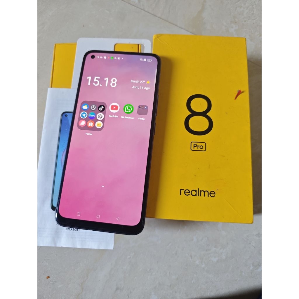REALME 8 PRO 128GB BEKAS