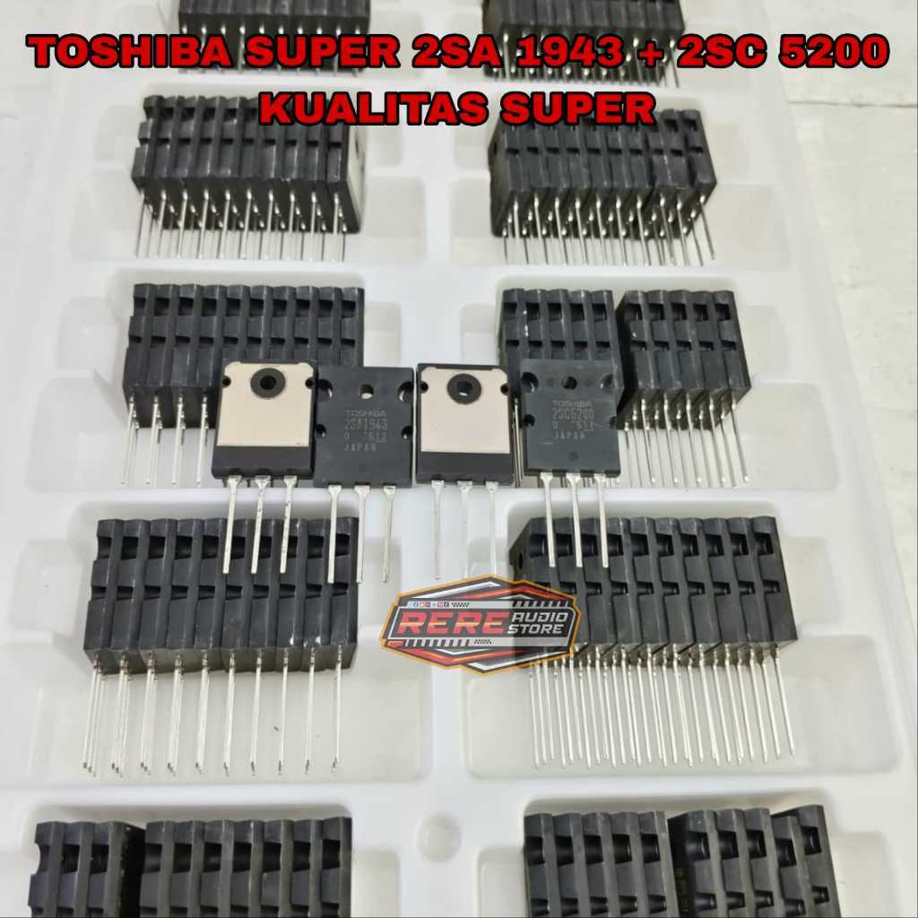 Transistor TOSHIBA SUPER JAPAN 2SA1943 2SC5200 1943 5200 KUALITAS SUPER