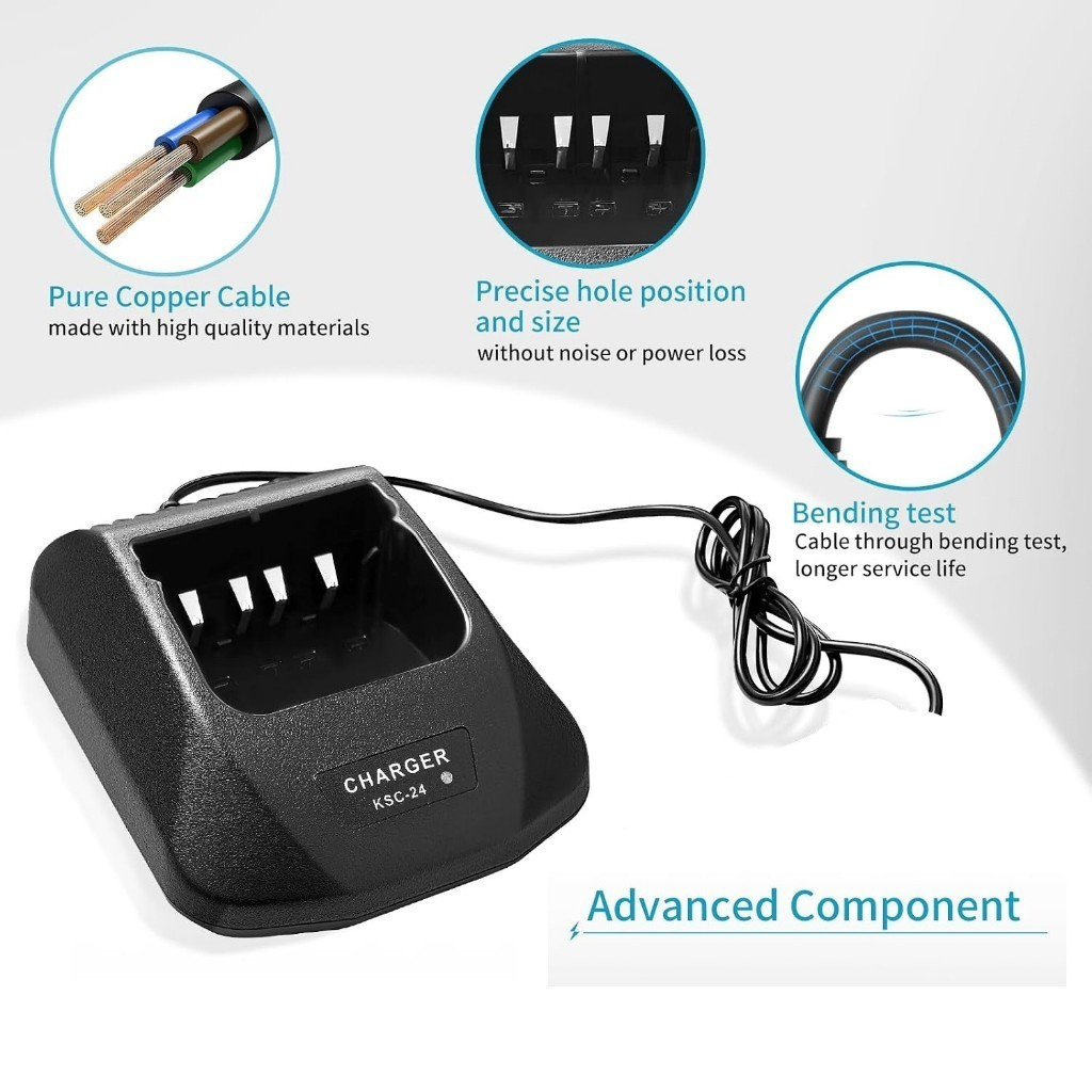AUTO NET Charger for HT Kenwood TK - Pengisi Daya Cepat untuk Kenwood TK Radio KNB