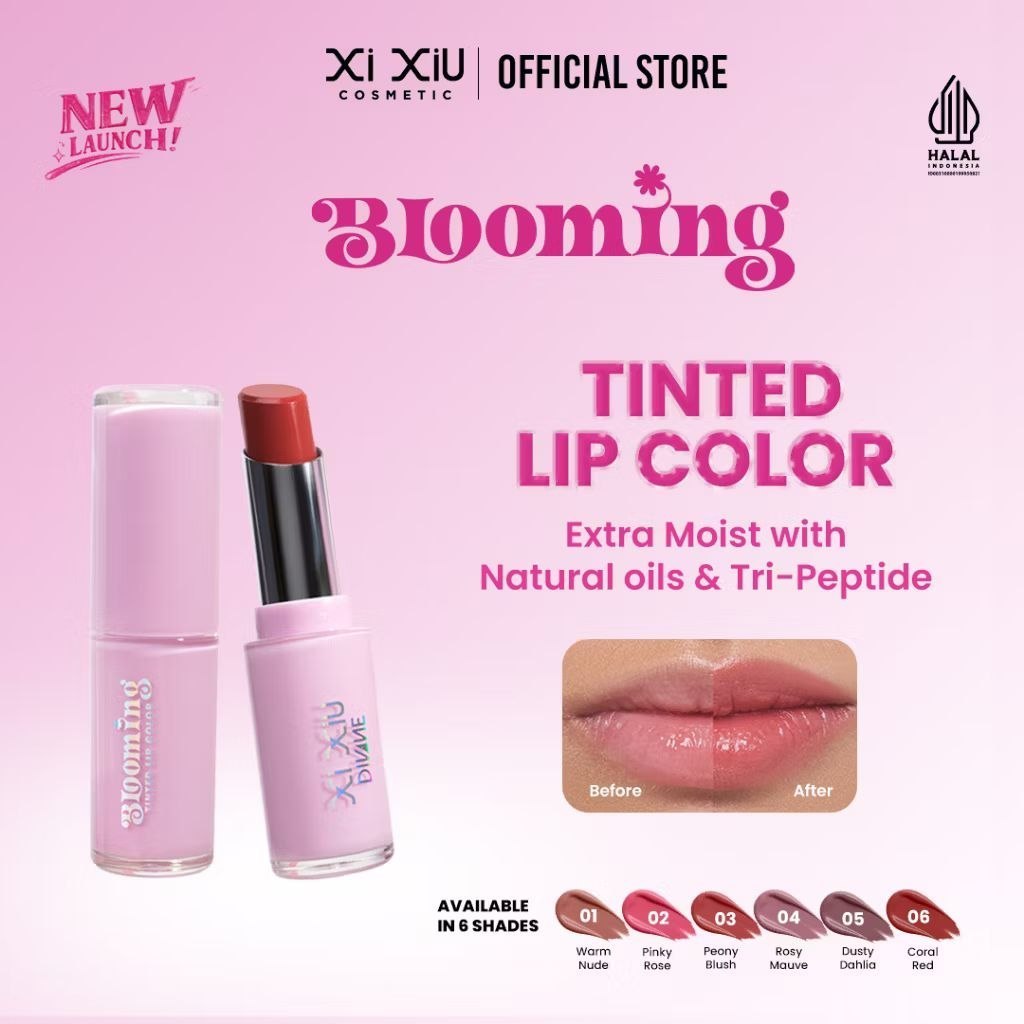 Xi Xiu Divine Blooming Tinted Lip Color / xi xiu lipstik