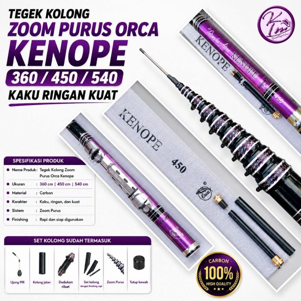 TEGEK KOLONG ZOOM PURUS ORCA KENOPE 360 450 540 – KAKU RINGAN KUAT