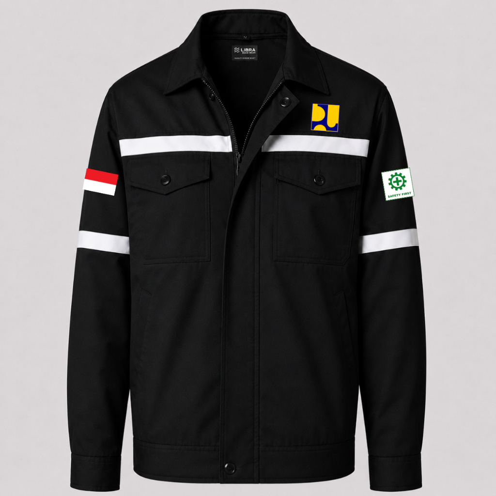 Terjamin  Baju Kemeja Seragam Wearpack Safety Dinas PUPR Pria Wanita Lengan Panjang Kerja Lapangan O