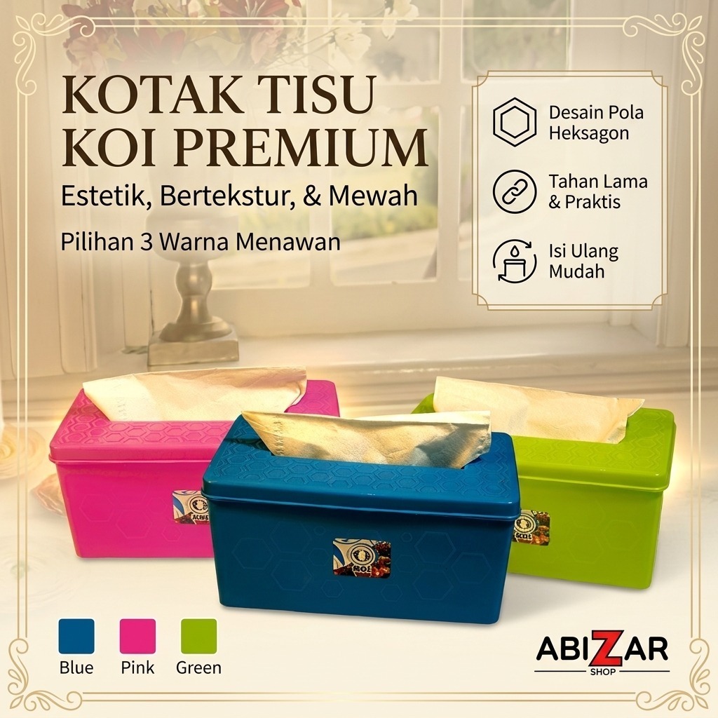 Kotak Tisu Mewah Tempat Tisu Kotak - Kotak Tempat Tisu Estetik Tissue Box / Tisu DispenserKotak Tisu