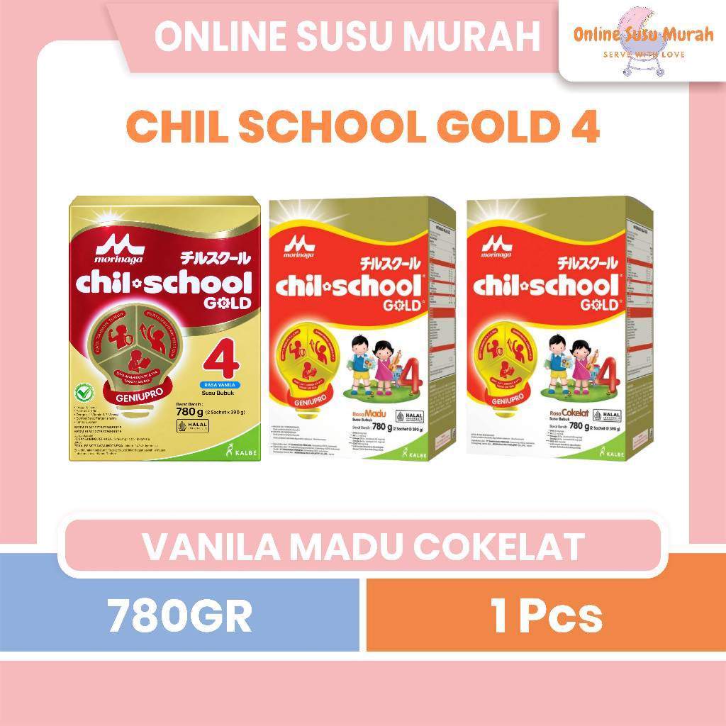 CHILSCHOOL GOLD 780 GR VANILA COKLAT MADU REGULER 780GR CHIL SCHOOL SSKD