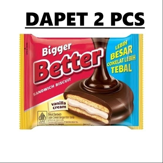 PAKET GOCENG Better Sandwich Cokelat Coklat Chocolate Biscuit Biskuit isi 2 Sachet Saset 27 Gram 27g