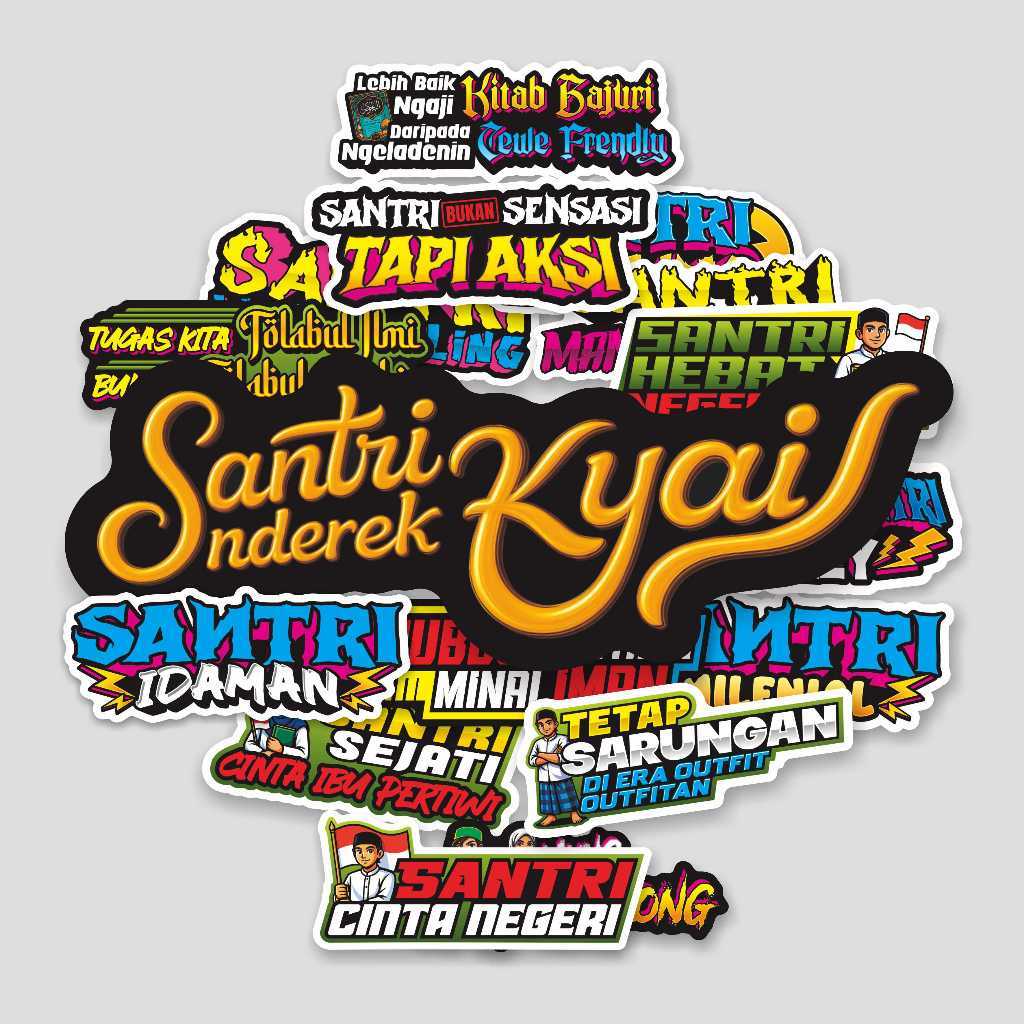 STIKER SANTRI NDEREK KYAI
