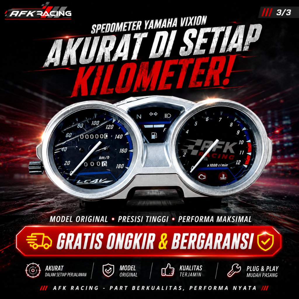 SPEEDOMETER SPIDO SPEDO KILOMETER ASSY VIXION OLD VIXION 2006-2012 original standar variasi high qua