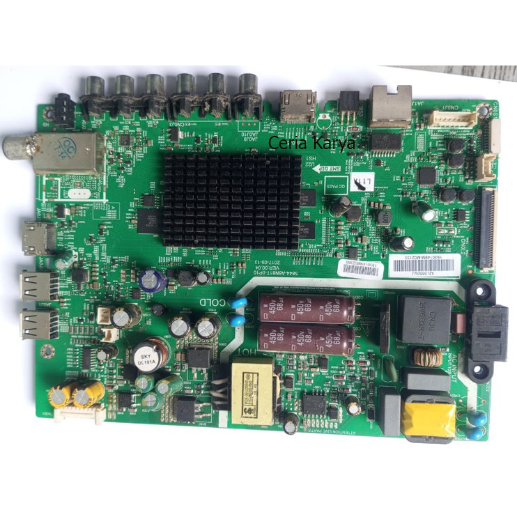 Mainboard TV LED Toshiba 32L5650 / 32L5650VJ Bekas Normal - Mobo Mesin TV 32 Inch