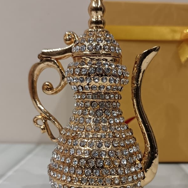 Souvenir Dubai Dallah Stones Original - Pajangan Teko Arab hiasan Permata Kristal Mewah / Oleh-Oleh 