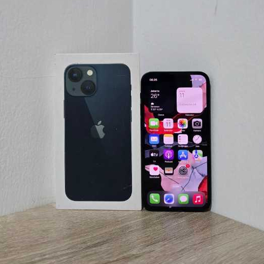 Apple iPhone 13 Mini 128GB 128 GB Ex Resmi iBox Blue Fullset Mantap