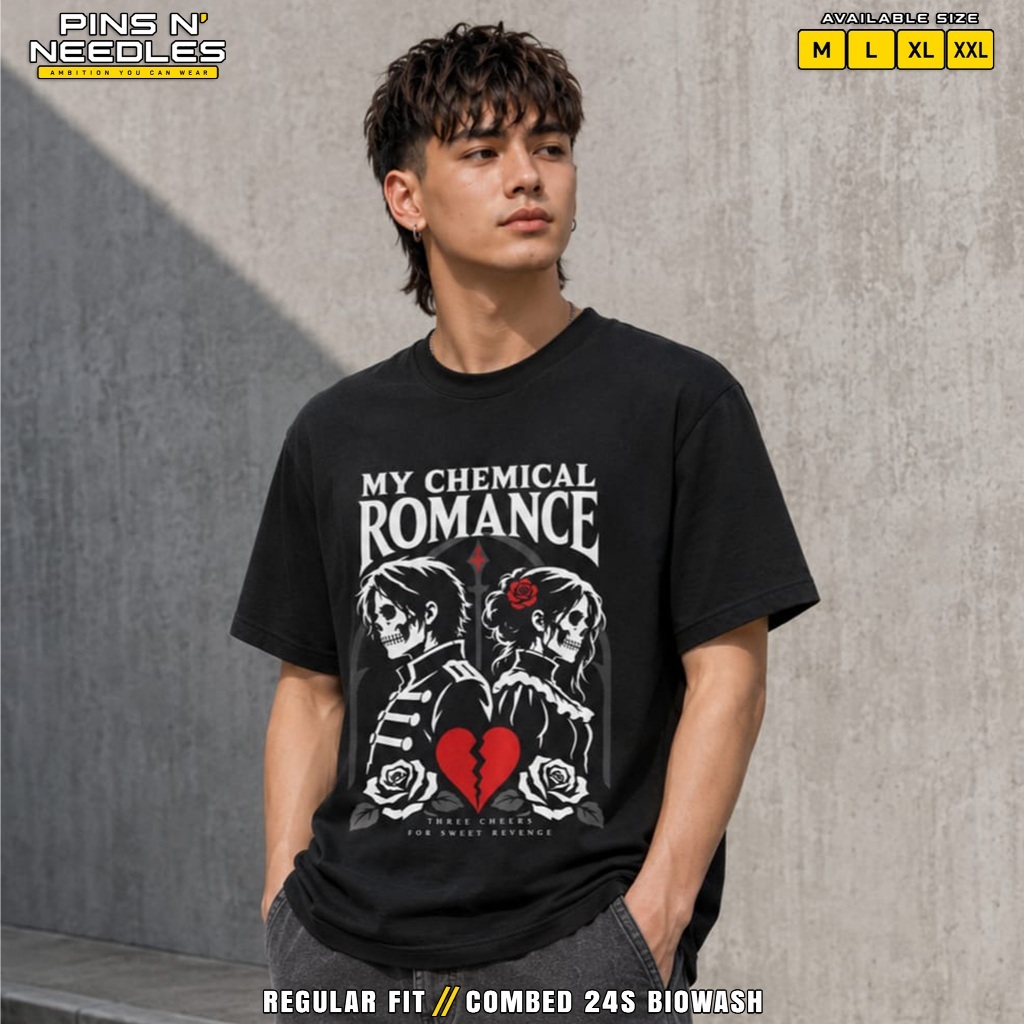 Kaos MY CHEMICAL ROMANCE Graphic Tee | PINS N' NEEDLES Clothing ID
