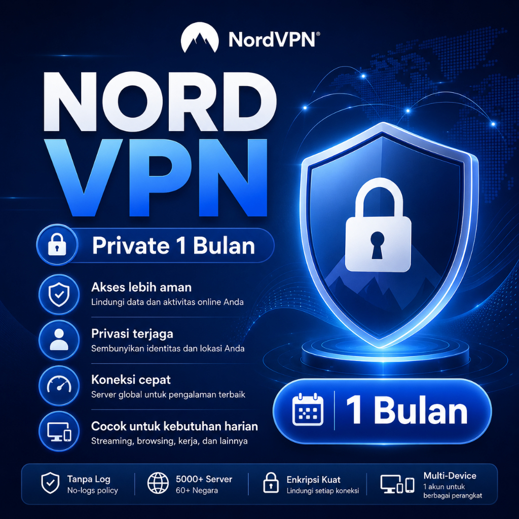 NordVPN 1 Month Private – Fast & Secure