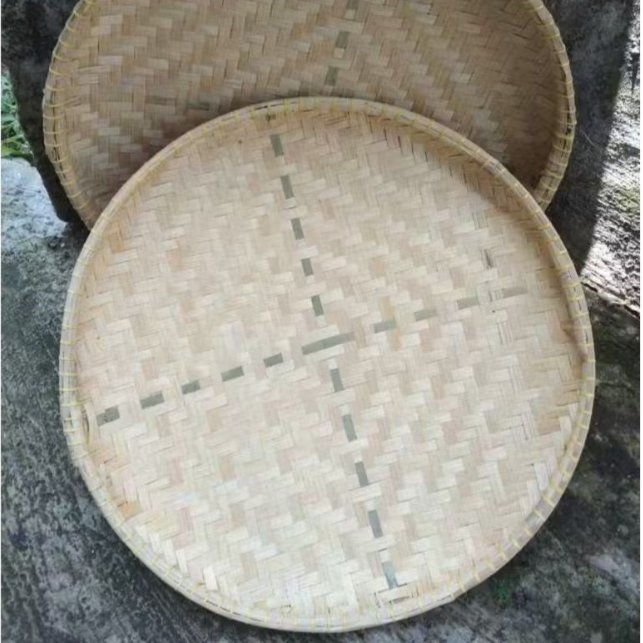 Tampah Bambu jumbo 55-60cm/ Nampan Nyiru anyaman tradisional