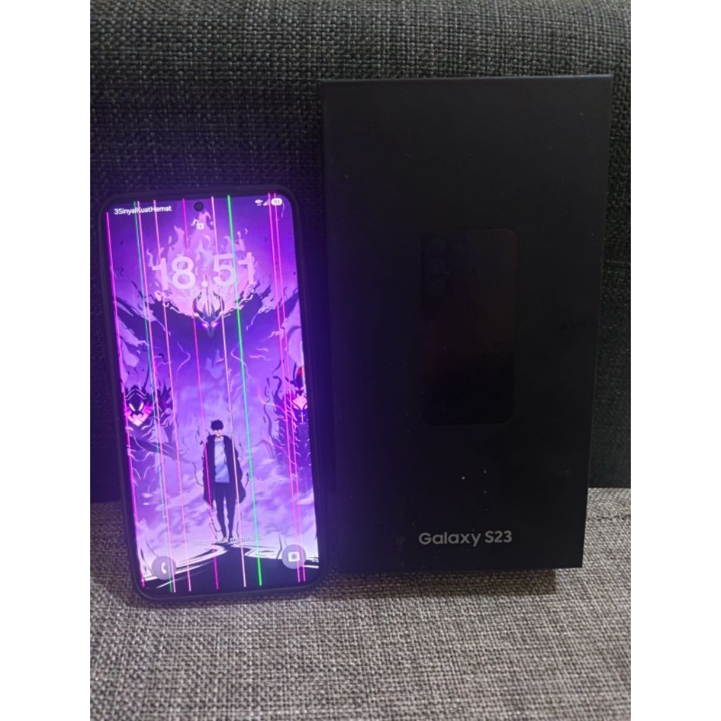 samsung s23 basic fullset ex SEIN 8/256gb lcd garis