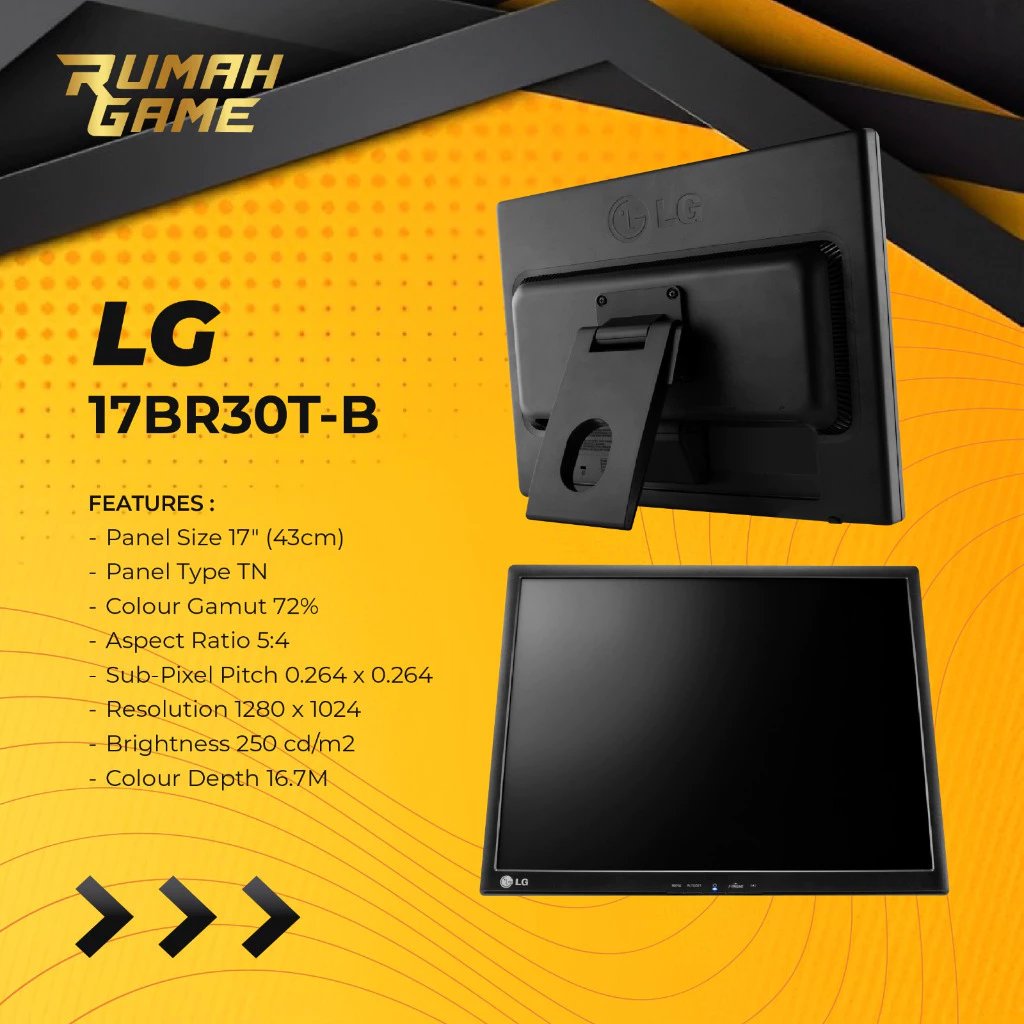 Led Monitor LG 17BR30T 17" Touchscreen TN 5ms Vga Monitor Sentuh LG 17 INCH