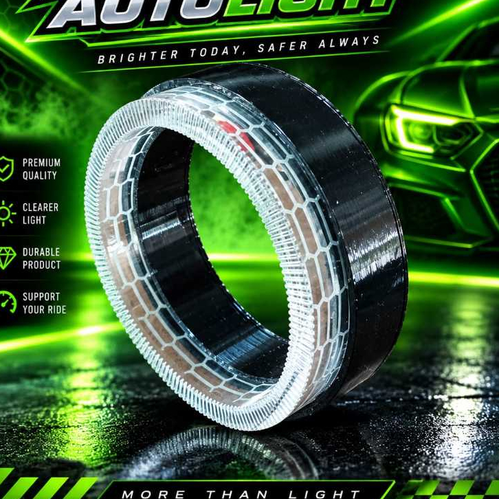 SHROUD MODEL BULAT 5D akrilik Cristal premium, PNP Biled 2 inch AES BiLaser Ultra non LED / Polosan 