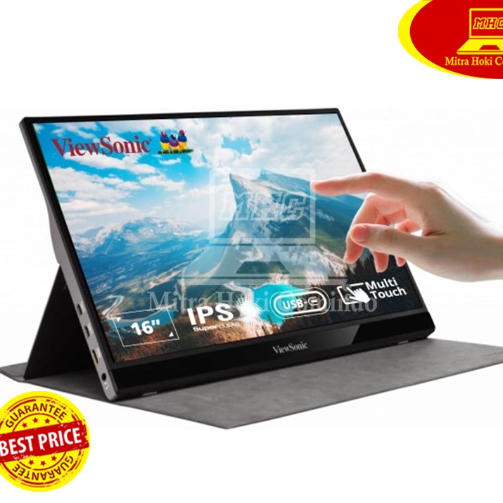 LED Monitor Touch screen Viewsonic TD1655 16" inch IPS 60Hz Touch Screen Portable Monitor TD-1655