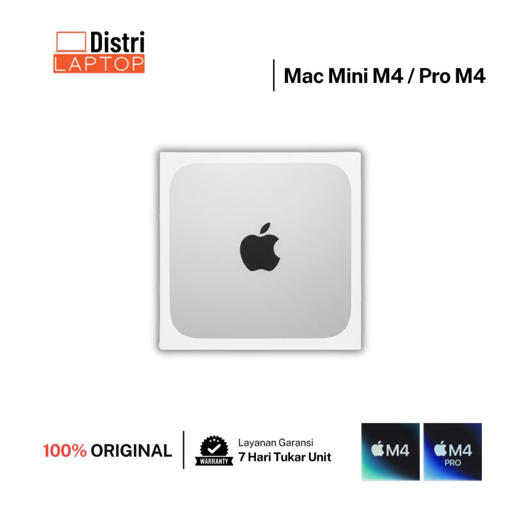 Mac Mini Pro M4 2024 [ 16GB/24GB | 256GB/512GB ] Garansi 1 Tahun