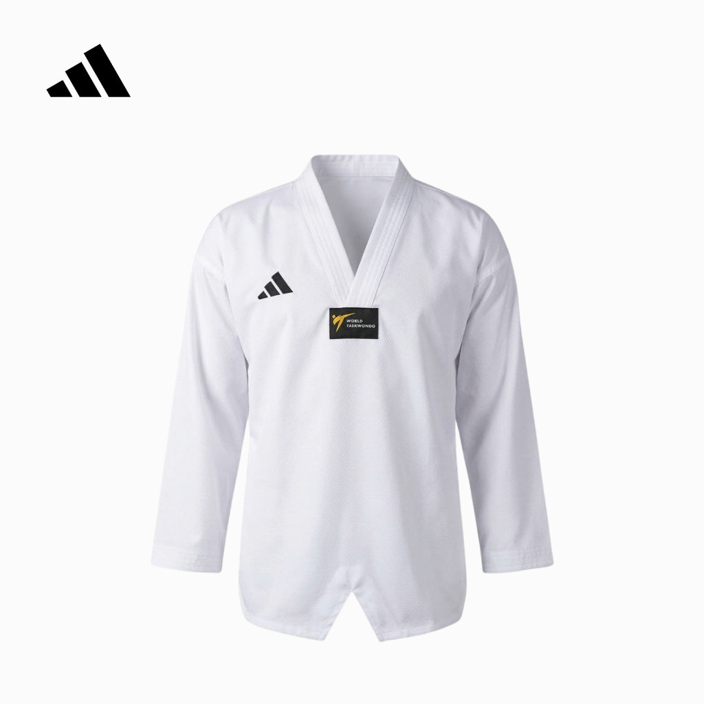 DOBOK ADIDAS ELITE FIGHTER / UNIFORM TAEKWONDO / ADIDAS KERAH PUTIH