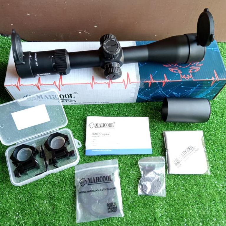 Teleskop Marcool 4-16×44 SF FFP anti air dan tahan getar