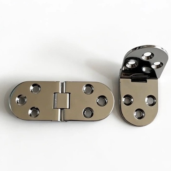 Engsel Oval Lipat Engsel Meja Mesin Jahit Lipat Chrome 1 Pasang