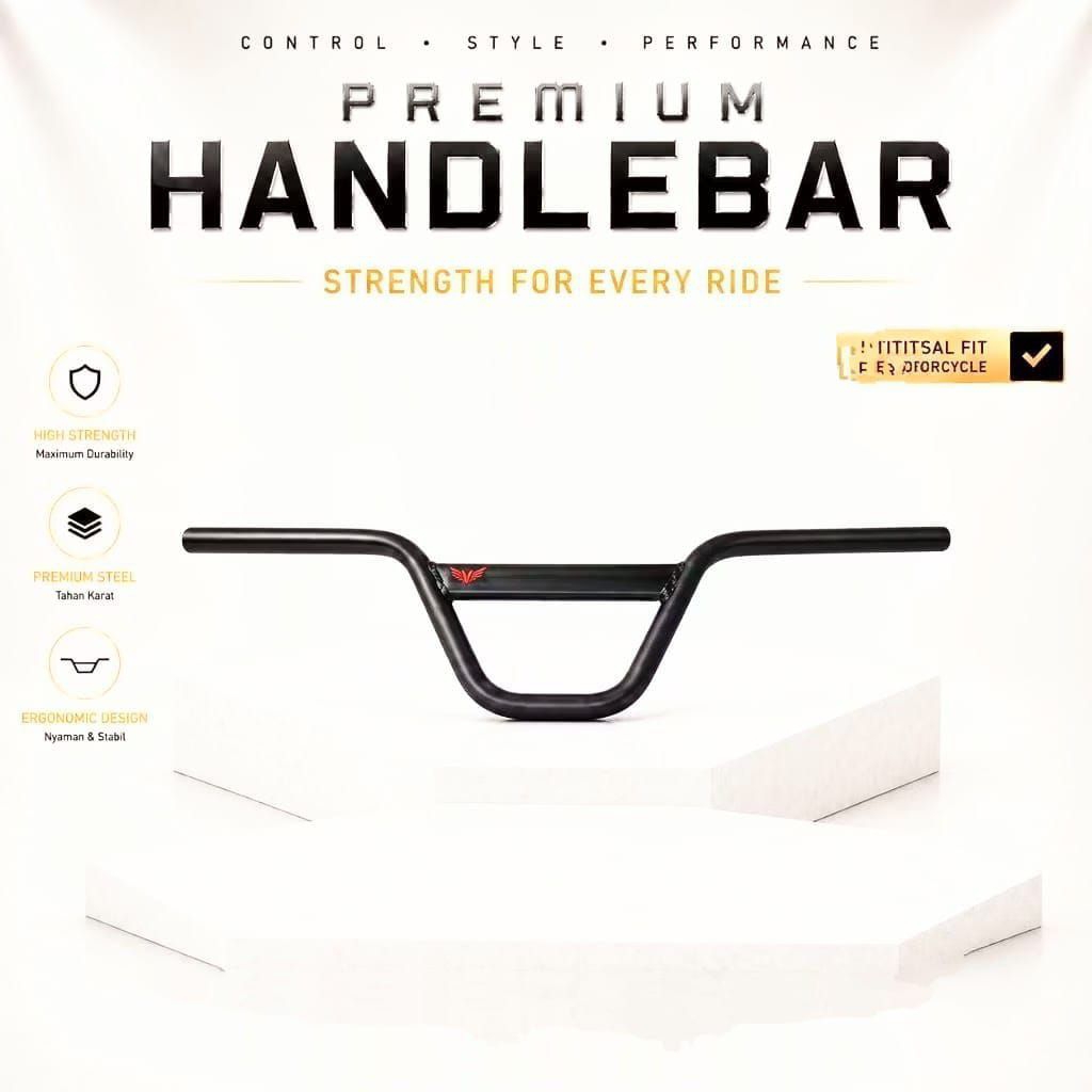 Stang Lontong BMX - Desain Kotak, Bahan Tebal, Ergonomis - Stang Lontong