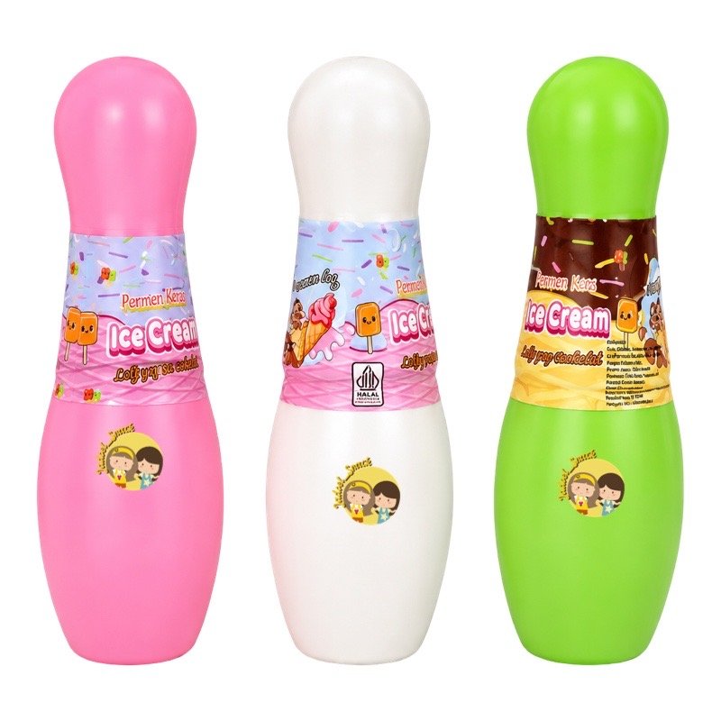 Permen Bowling 1 Pc | @10 Gr Rasa Buah | Permen Jadul Berhadiah Mainan | Jajanan Anak Nostalgia by J