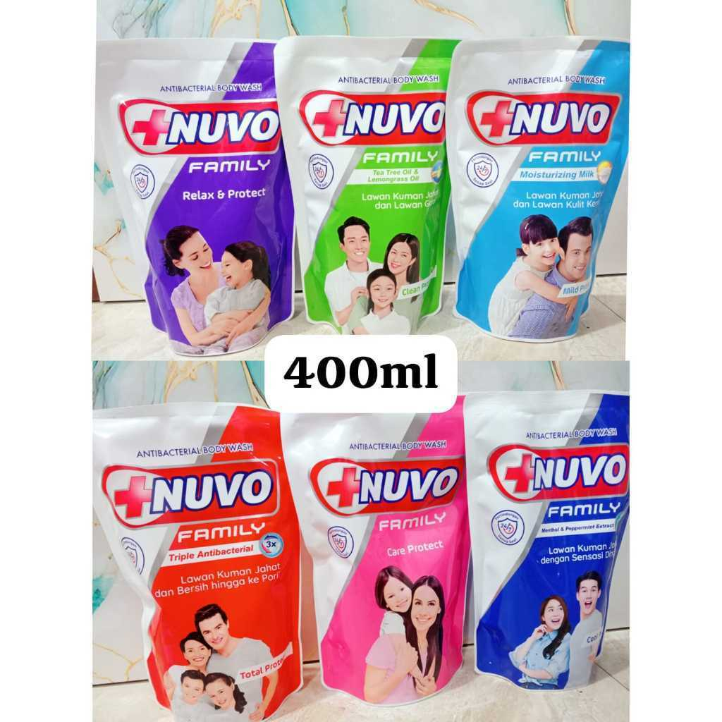 1 dus  SABUN NUVO CAIR 400ML  ( 1 DUS ISI 12 )
