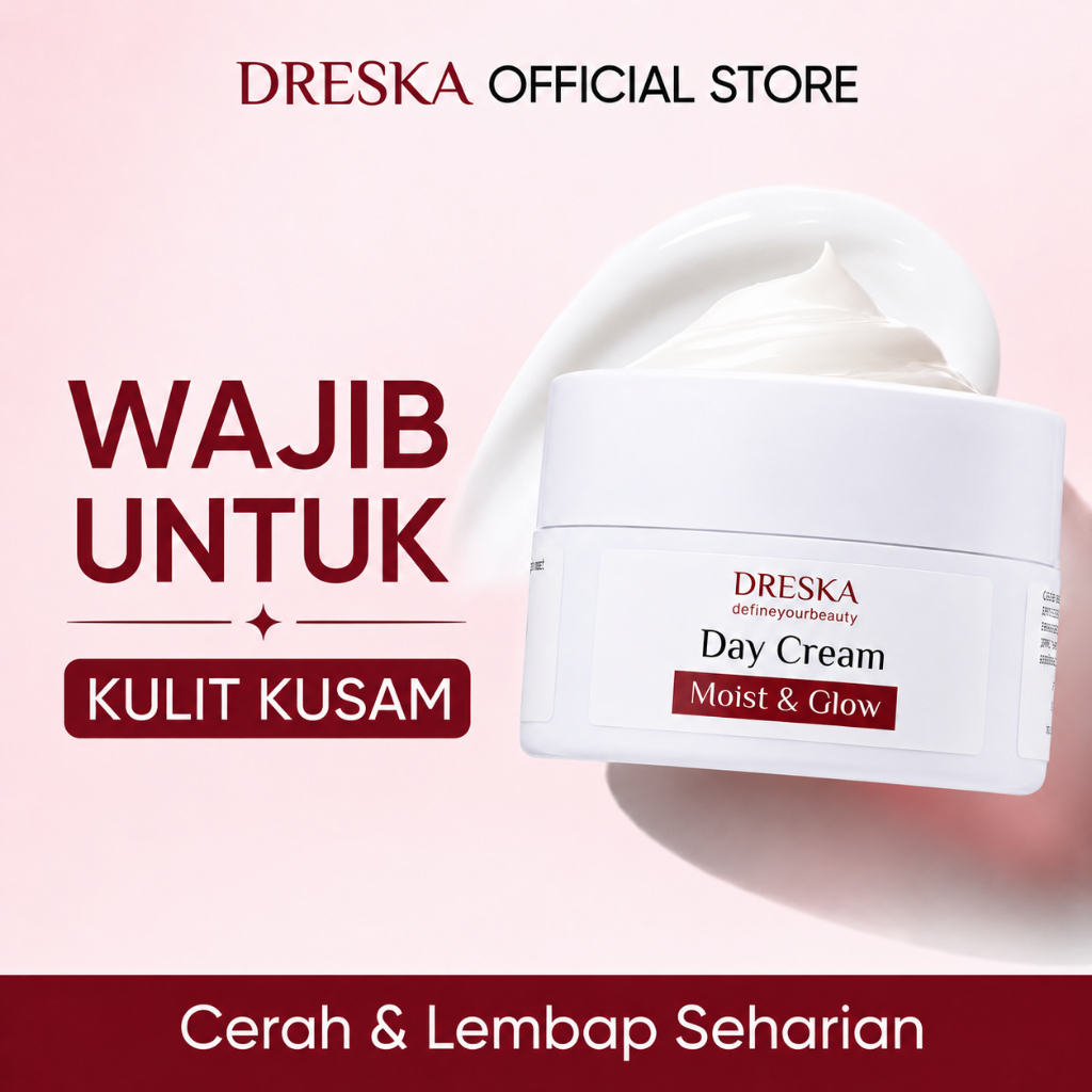 MOISTURIZING DAY CREAM DRESKA krim pagi siang pelembab wajah BPOM