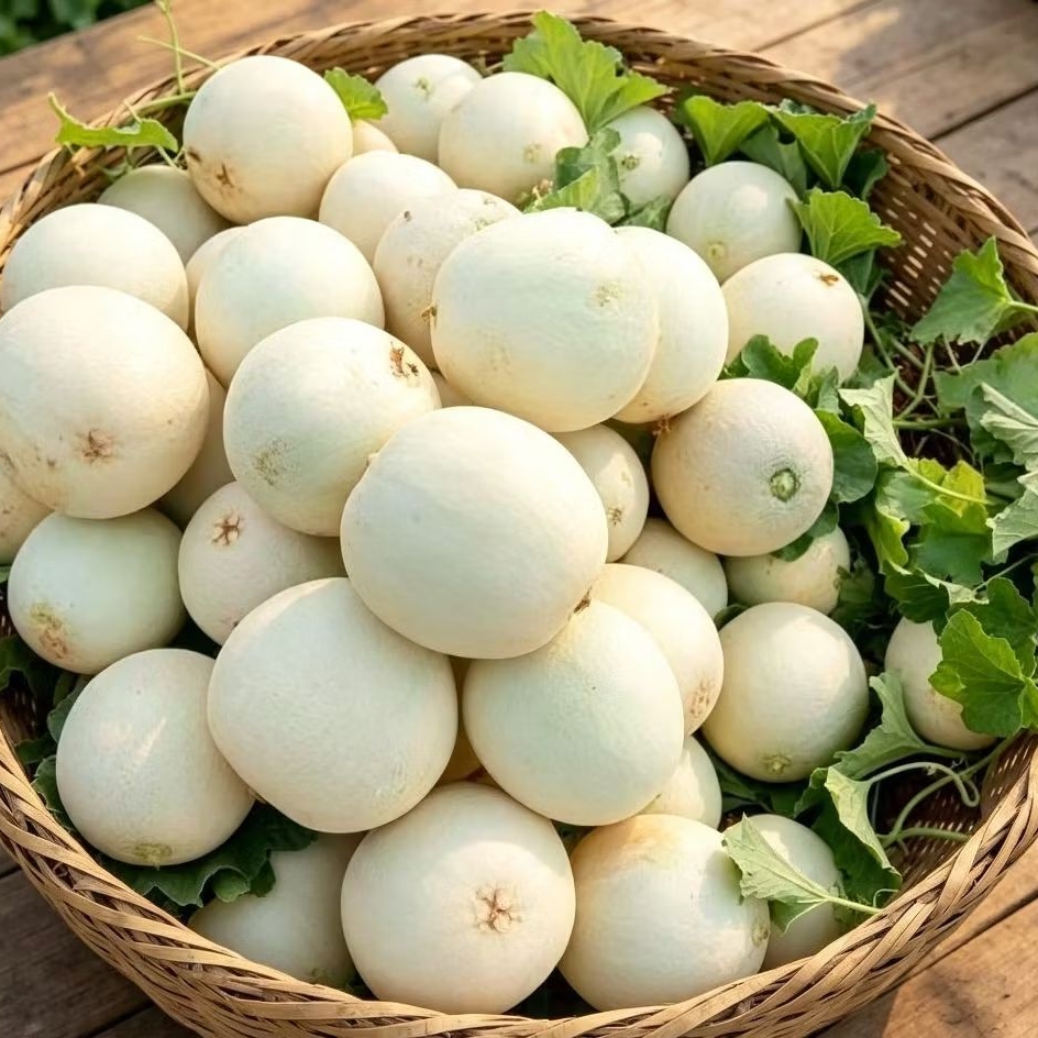 3 Butir Benih Melon Madu Putih Manis Benih Siap Semai Benih Melon Putih