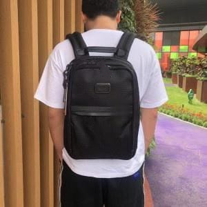 Gratis Embos Nama 1-5 Huruf  Tas Ransel Slim Pria