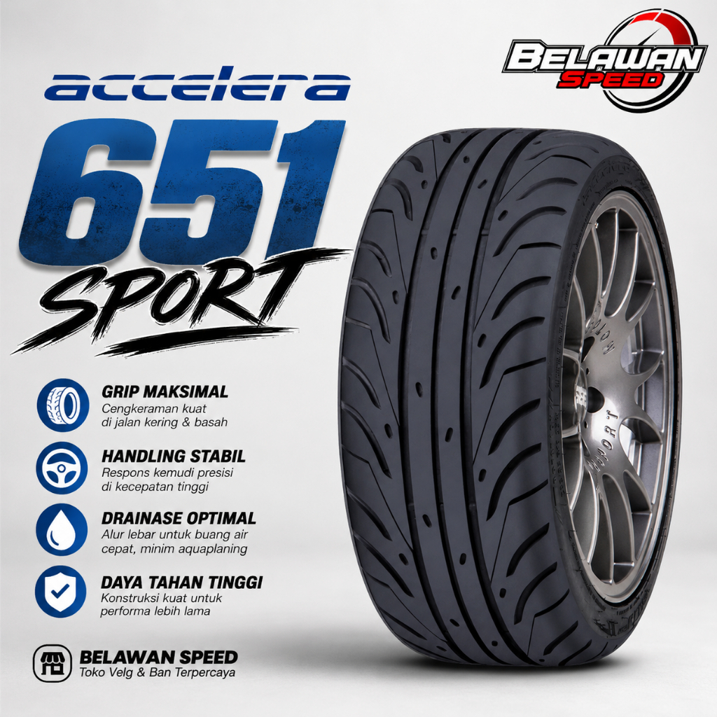 BAN MOBIL RING 17 205/45 ACCELERA 651 SPORT TW 200 205 45 R17