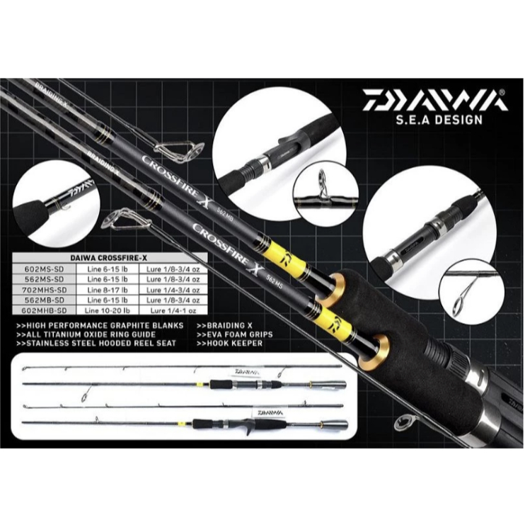 JORAN DAIWA CROSSFIRE / CROSSFIRE X SPINING BC BAITCASTING BERKUALITAS