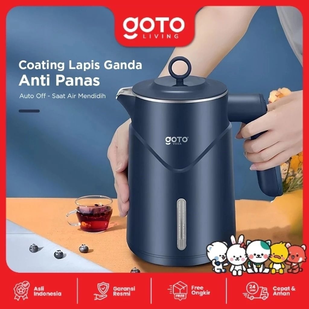 Goto Voda Electric Kettle 2L Stainless Steel