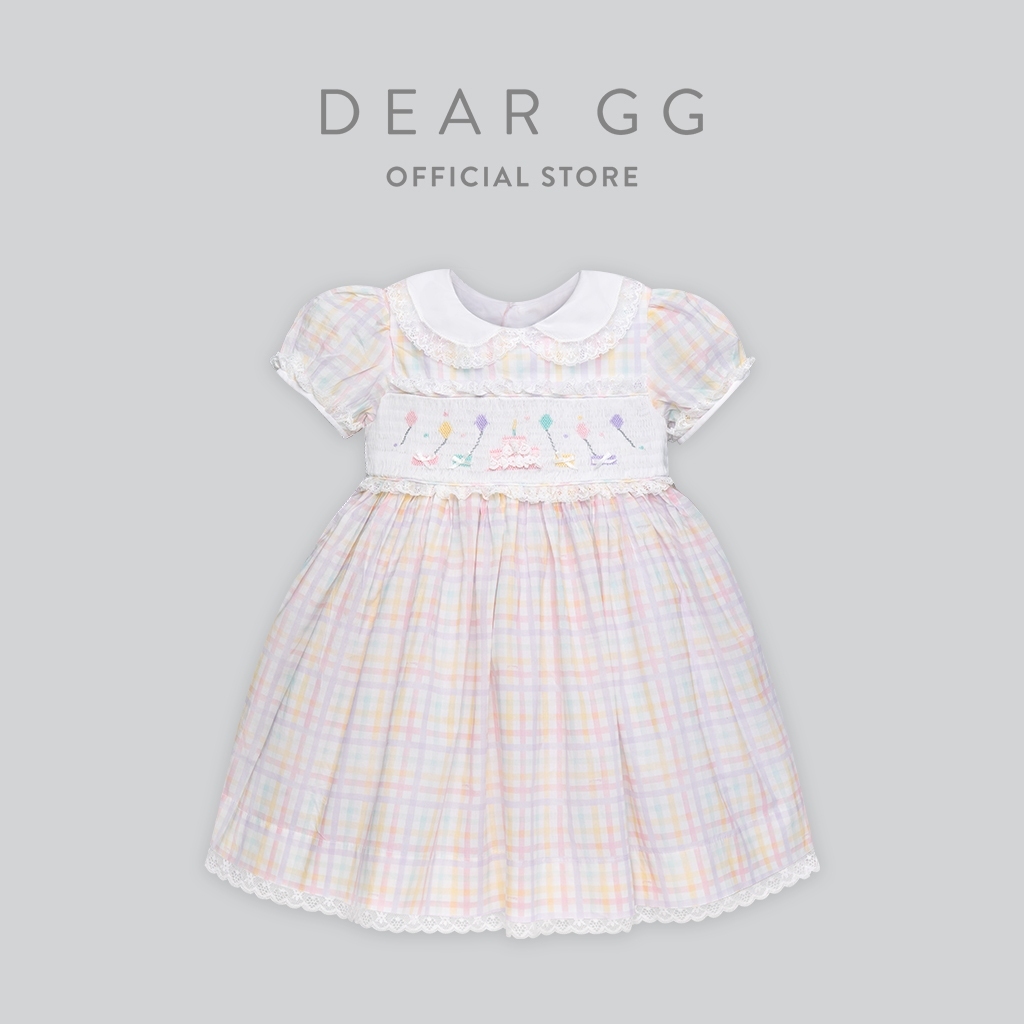 Dear GG - Anniversarie Dress in Rainbow Gingham - Dress Ulang Tahun Untuk Bayi dan Anak Perempuan - 