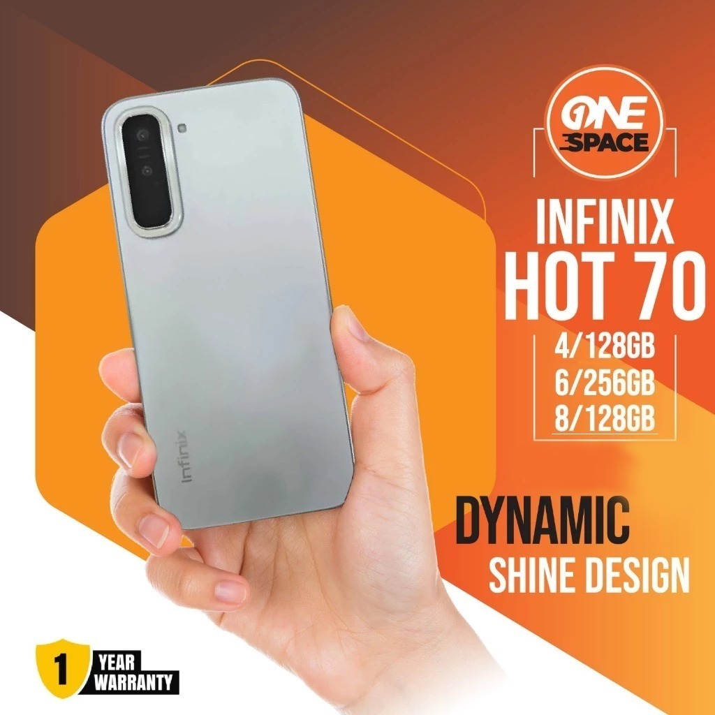 Infinix Hot 70 4/128 8/128 6/256 RAM 4GB 6GB 8GB ROM 128GB 256GB HP Android Smartphone