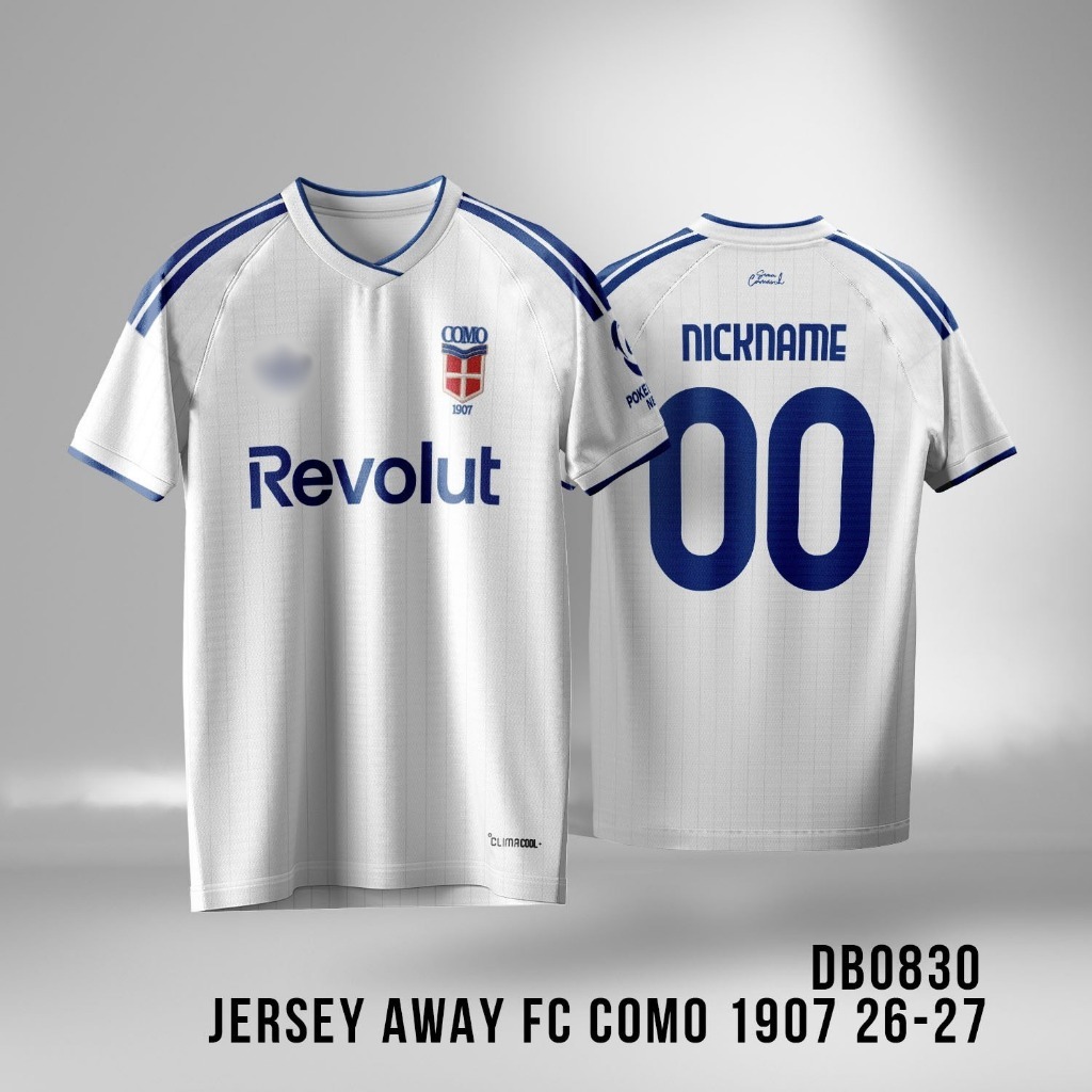 JERSEY HOME COMO 1907 26-27 | Jersey Bola Como Terbaru | Baju Bola Dryfit Premium | Jersey Sepakbola