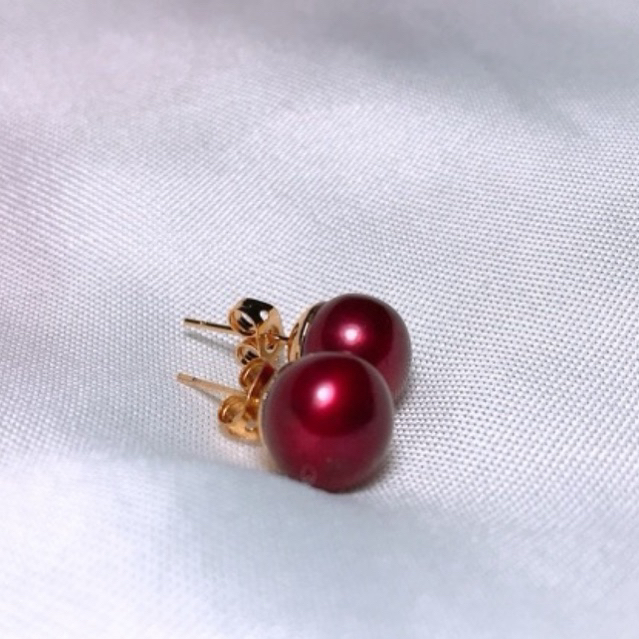 Stud earrings- Giwang Tusuk Mutiara Besar diameter +-1cm