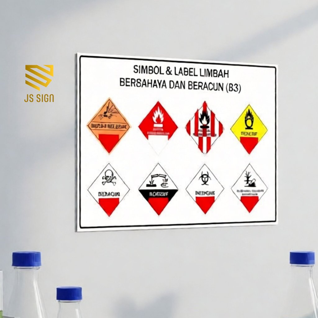 STICKER K3 - SIMBOL LABEL LIMBAH B3