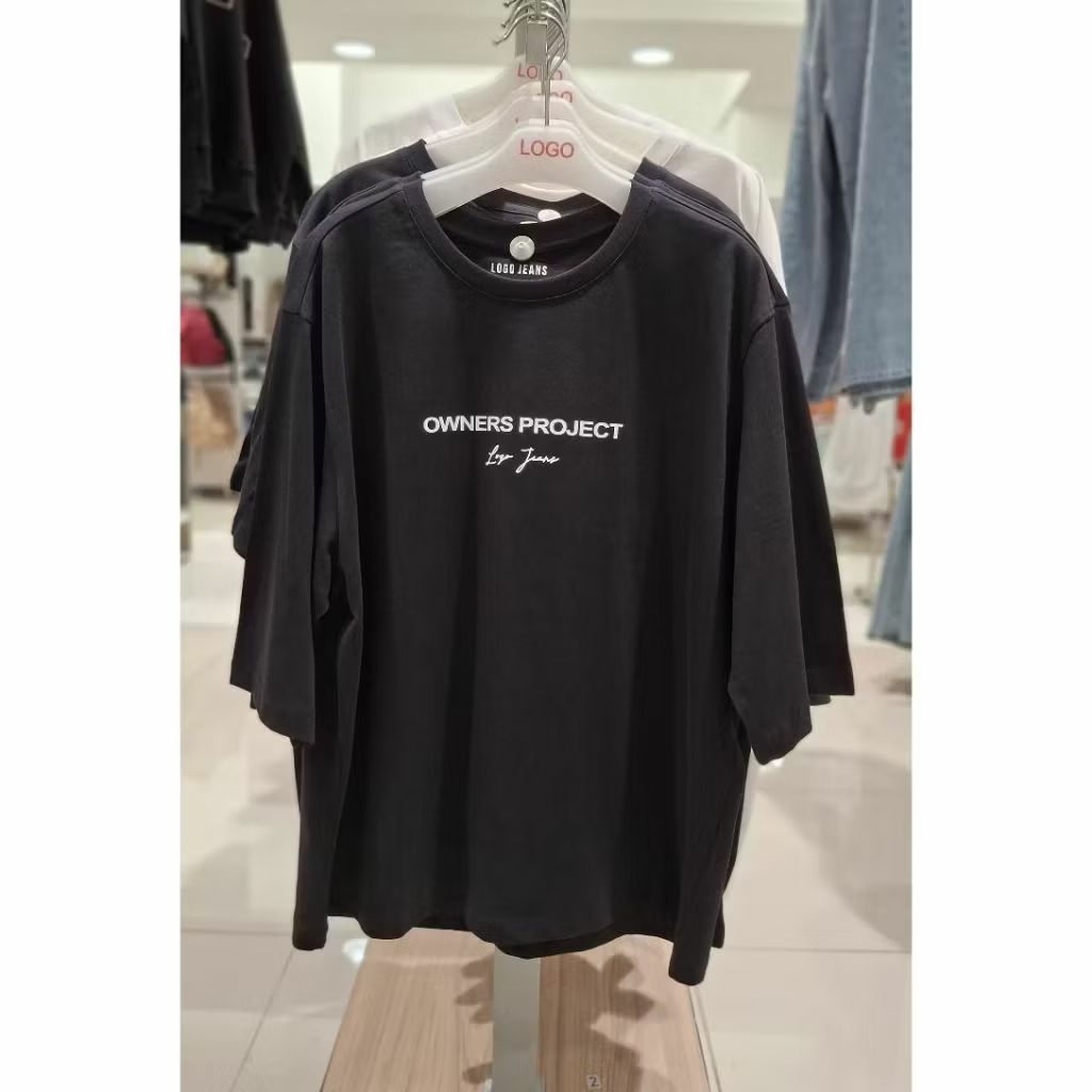 LOGO JEANS - Kaos Wanita Logo Jeans Original Kaos Wanita Warna Hitam