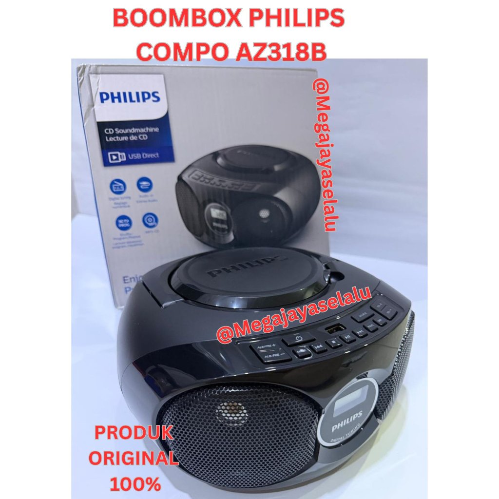 Radio Boombox Philips Compo AZ318B