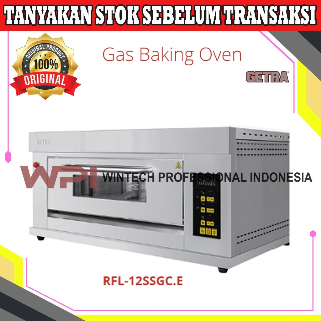 GETRA RFL-12SSGC.E Gas Baking Oven / Oven Gas / Oven 1 Deck 2 Tray